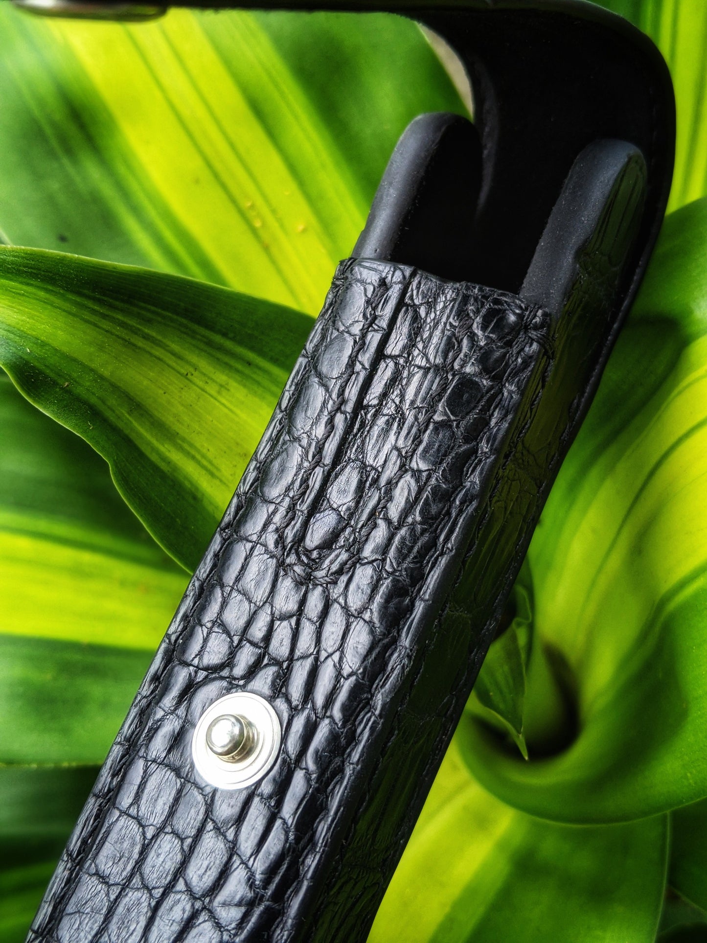 Black Alligator Pen Case