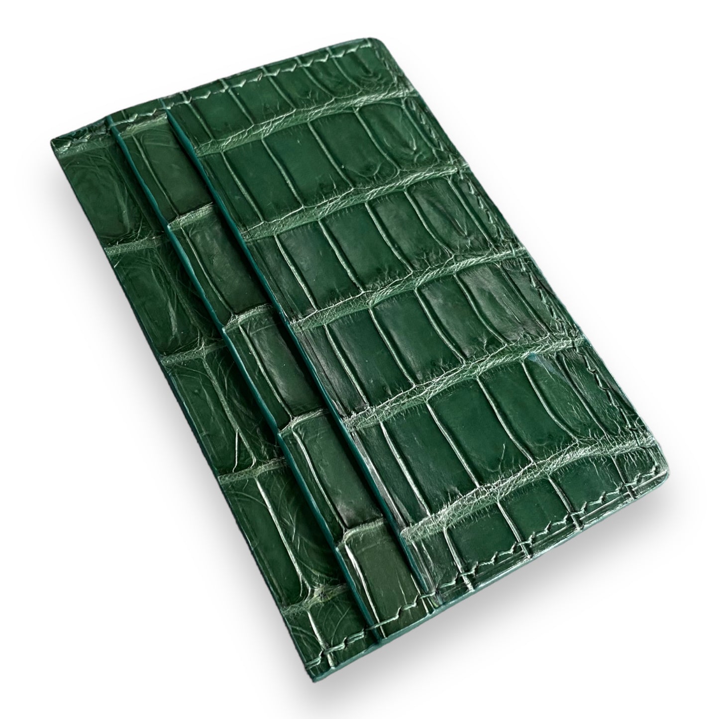 Green Alligator Card Holder