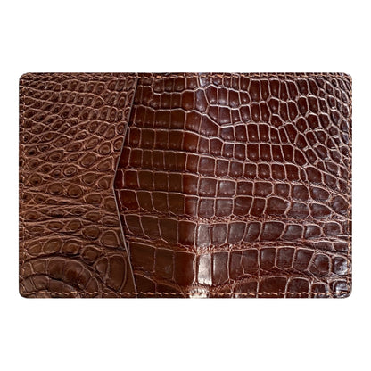 Brown Alligator Bifold Card Holder