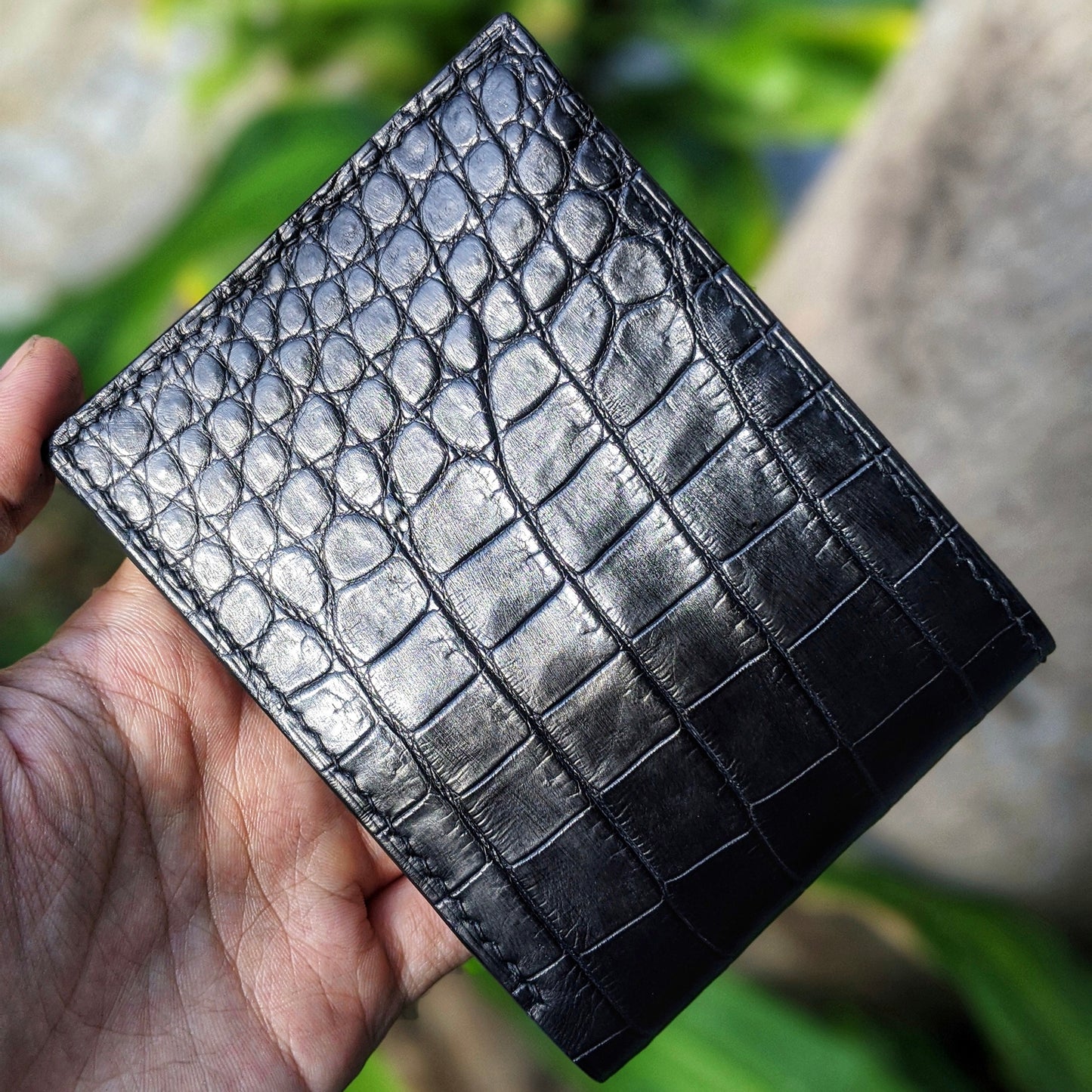 Black Alligator Leather Wallet