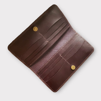 Custom Hand-Carved Eagle Long Wallet